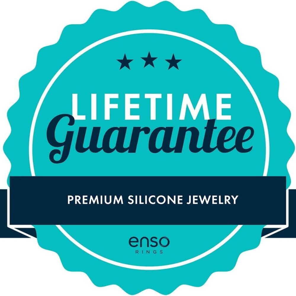 Stackable Beaded Silicone Wedding Ring Unisex Com… - image 7